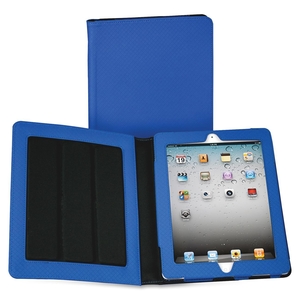 iPad Fashion Case, f/5th Generation, Adj., 7"x1"x9", Blue by Samsill