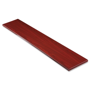 Lorell Furniture 87619 Straight Transaction Top, 12"x71"x1", Mahogany by Lorell