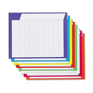 Horizontal Incentive Chart Pack, 28w x 22h, Assorted Colors, 8/Pack by TREND ENTERPRISES, INC.