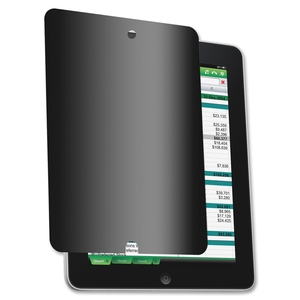 Compucessory 20519 Privacy Filter, F/ iPad, w/Cleaning Cloth, Black by Compucessory