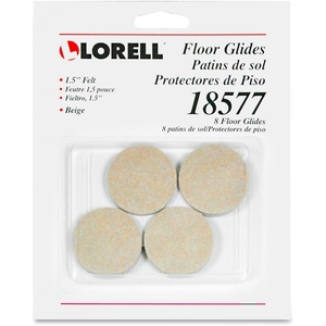 Lorell Furniture 18577 Felt Floor Glides, 1-1/2", 24/CD, Beige by Lorell