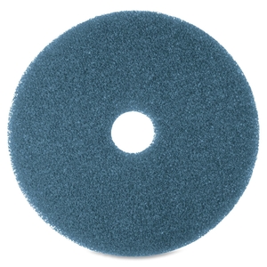 3M 35039 Floor Cleaning Pads, 16", 5/BX, Blue by 3M