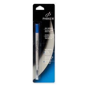 Newell Rubbermaid, Inc 3022331 Rollerball Ink Refills, Fine Point, Blue Ink by Parker