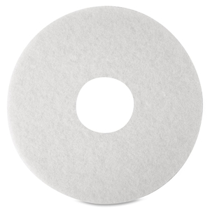 3M 35055 Floor Polishing Pads, 12", 5/BX, White by 3M