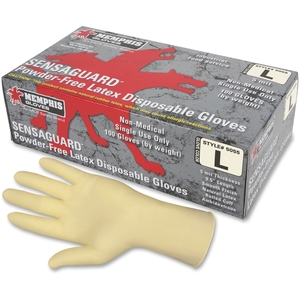 MCR Safety MPG5060L Glove,5-Mil,P/F,Latex by MCR Safety