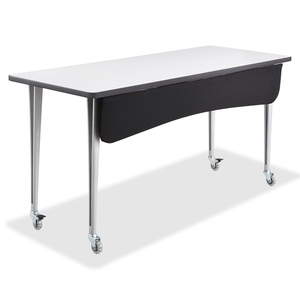 Safco Products 2084BL Modesty Panel f/Rumba Table, 48"x1-1/2"x9-1/2", Black by Safco