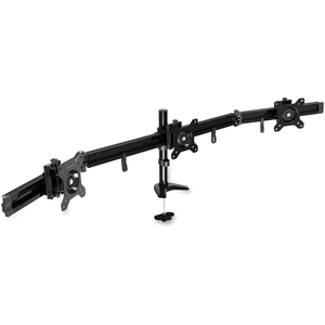 First Base, Inc 02226 Triple Monitor Arm, 9-3/4"X4-1/2"X28-1/2", Black by First Base