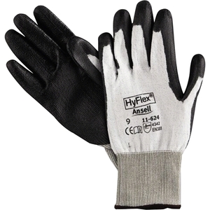 Ansell Limited 11-624-9 Dyneema Gloves, Spandex/Nylon, Large, Gray/White by HyFlex