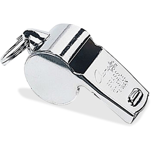 CHAMPION SPORTS BP401 Whistle/Lanyard, 12/Pk, Metal/Silver by Champion Sports