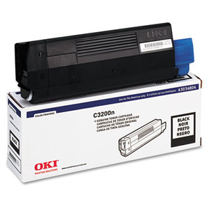 OKI Data 43034804 43034804 Toner (Type C6), 1500 Page-Yield, Black by OKIDATA