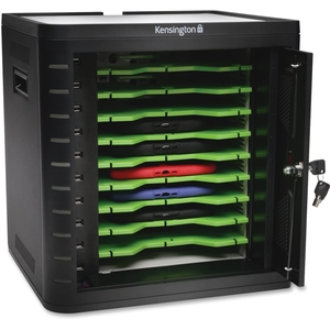 Kensington Computer Products Group 67862 Charge/Sync Cabinet, Universal Tablet, Holds 10, Black by Kensington