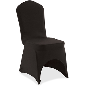 ICEBERG ENTERPRISES, LLC 16411 Chair, Stretch Cover, 17"Wx24"Dx37"H, Bk by Iceberg