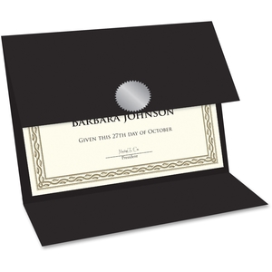 Geographics, LLC 47838 Trifold Traditional Cerftificates, Black by Geographics