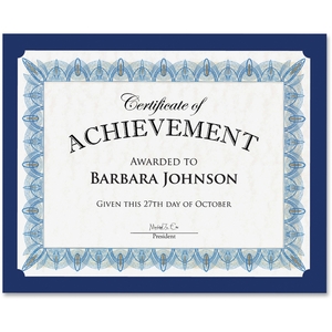 Geographics, LLC 47835 Traditional Certificates, 10/Pk, Navy by Geographics