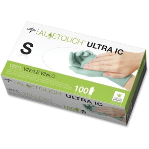 Medline Industries, Inc 6MDS195074 Aloe Exam Gloves, Ic Powder Free, Small, 10/Bx, Gn by Medline