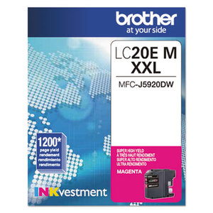 Brother Industries, Ltd LC20EM LC20EM (LC20EM) Innobella Super High-Yield Ink, 1200 Page-Yield, Magenta by BROTHER INTL. CORP.