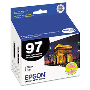 Epson Corporation T097120-D2 T097120D2 (97) Extra High-Yield Ink, 2/Pack, Black by EPSON AMERICA, INC.