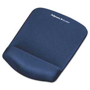 Fellowes, Inc FEL9287301 PlushTouch Mouse Pad with Wrist Rest, Foam, Blue, 7 1/4 x 9-3/8 by FELLOWES MFG. CO.