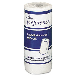 Georgia Pacific Corp. 27385 Perforated Paper Towel Roll, 8 4/5 x 11, White, 85/Roll, 30 Rolls/Carton by GEORGIA PACIFIC