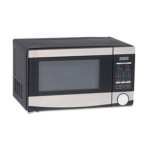 0.7 Cu.ft Capacity Microwave Oven, 700 Watts, Stainless Steel and Black by AVANTI