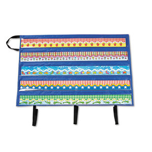 Carson-Dellosa Publishing Co., Inc 5652 Border Storage Pocket Chart, Blue/Clear, 41" x 24 1/2" by CARSON-DELLOSA PUBLISHING