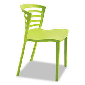 Safco Products 4359GS Entourage Stack Chair, Grass, 4 per Carton by SAFCO PRODUCTS