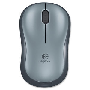 Logitech 910-002225 Wireless Mouse, 2-1/2"4-1/2"x1-3/4", Black/Silver by Logitech