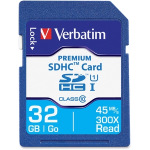 SDHC Card, 12 Hours, Speed Class 10, 32GB by Verbatim