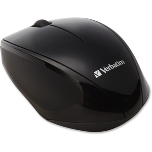 Verbatim America, LLC 97992 Wireless Mouse, Blue LED, Easy Grip, 3-7/8"x2-1/2"x1-1/2",BK by Verbatim