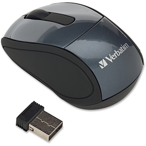 Wireless Mini Travel Mouse, 2"x3"x1-1/4", Graphite by Verbatim