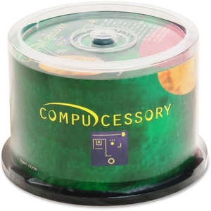 Compucessory 72250 CD-R, 52x, 700MB/80Min, Branded, 50/PK by Compucessory