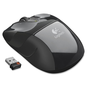 Logitech 910-002696 Wireless Laser Mouse, 2-1/2"x4-1/2"x1-7/8", Black by Logitech