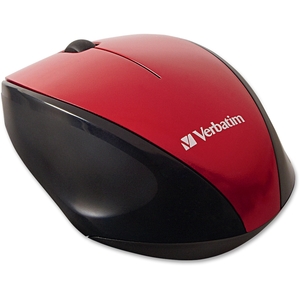 Verbatim America, LLC 97995 Wireless Mouse, Blue LED, Easy Grip, 3-7/8"x2-1/2"x1-1/2",RD by Verbatim