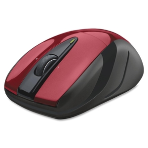 Logitech 910-002697 Wireless Laser Mouse, 2-1/2"x4-1/2"x1-7/8", Red by Logitech