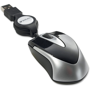 Verbatim America, LLC 97256 Optical Travel Mouse,Retractable,1-5/8"x2-3/4"x6"x1-1/8",BK by Verbatim