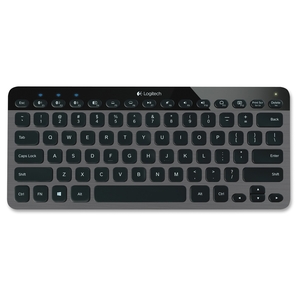 Logitech 920-004292 Keyboard, f/Smartphone/PC/Tablet, Illuminated, Black by Logitech