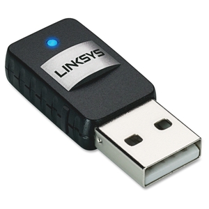Wireless Mini USB Adapter, AC, Black by Linksys