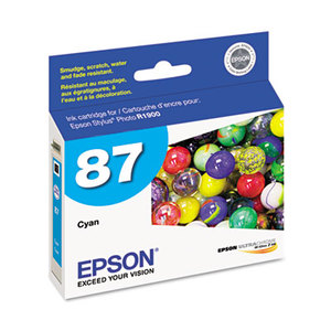 Epson Corporation T087220 T087220 UltraChrome Hi-Gloss 2 Ink, Cyan by EPSON AMERICA, INC.