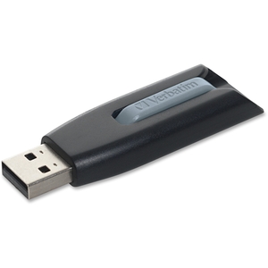 Verbatim America, LLC 49189 Store n Go V3 USB 3.0 Dr 128G (Grey) by Verbatim