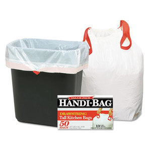 WEBSTER INDUSTRIES HAB6DK50 Super Value Pack Trash Bags, 13gal, .69mil, 24 x 27 3/8, White, 50/Box by WEBSTER INDUSTRIES