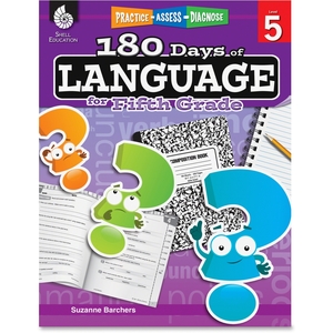 SHELL EDUCATION 51170 Book,180 Days Of Language 5 by Shell