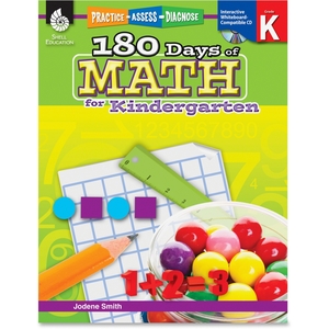 SHELL EDUCATION 50803 Book, 180 Days Of Math Gr K by Shell