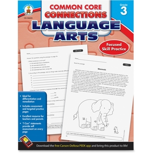 Carson-Dellosa Publishing Co., Inc 104610 Language Arts Workbook, Grade 3, 96Pgs, Multi by Carson-Dellosa