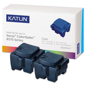 Katun Corporation 39395 KAT39395 ColorQube 8570 Compatible, 108R00926 Solid Ink, 4400 Yld, 2/Box, Cyan by KATUN CORPORATION