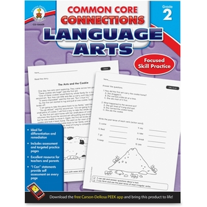 Carson-Dellosa Publishing Co., Inc 104609 Language Arts Workbook, Grade 2, 96Pgs, Multi by Carson-Dellosa