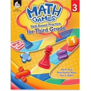 SHELL EDUCATION 51290 Book, Math Games Grade 3 by Shell