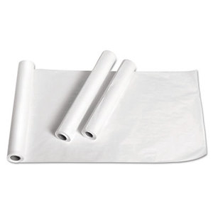 Exam Table Paper, Deluxe Crepe, 18" x 125ft, White, 12 Rolls/Carton by MEDLINE INDUSTRIES, INC.