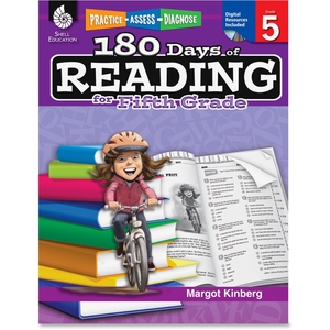 SHELL EDUCATION 50926 Book,180 Days Of Reading 5 by Shell