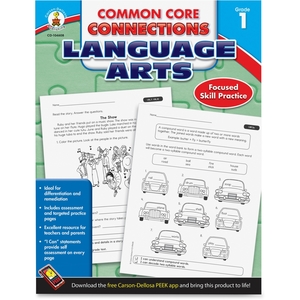 Language Arts Workbook, Grade 1, 96Pgs, Multi by Carson-Dellosa