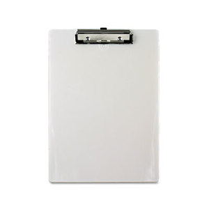 Saunders Mfg. Co. Inc 00442 Plastic Clipboard, 1/2" Capacity, Holds 8-1/2w x 12h, Pearl by SAUNDERS MFG. CO., INC.